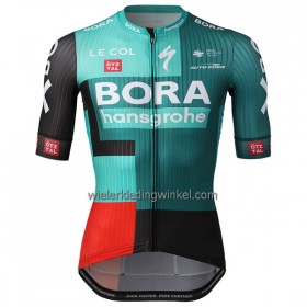 Wielershirt 2022 BORA-Hansgrohe Groen Zwart